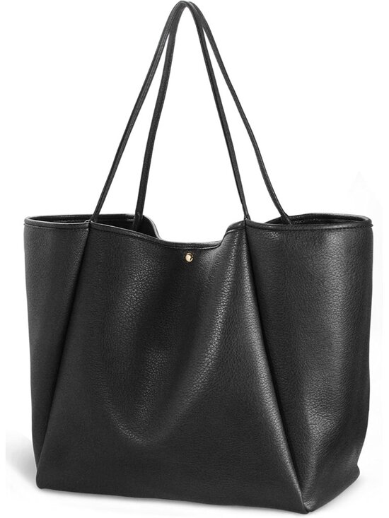 Jewelry - Oversize Pu Leather Tote Women Weekender Bag Shopper Handbag Travel Purse